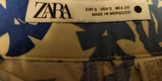 Falda pantalón Zara Talla S Estampada