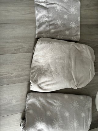 Juego de sábanas de invierno grises