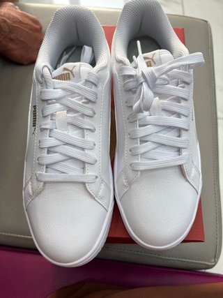Puma Grounded Pelle Bianca Tg 38 Nuove