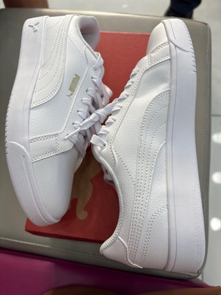 Puma Grounded Pelle Bianca Tg 38 Nuove