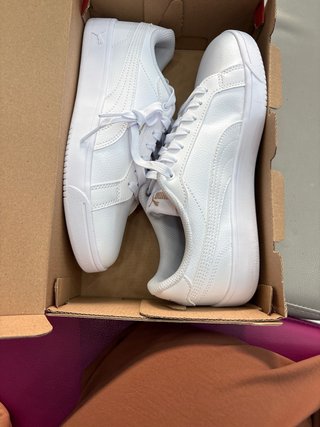 Puma Grounded Pelle Bianca Tg 38 Nuove