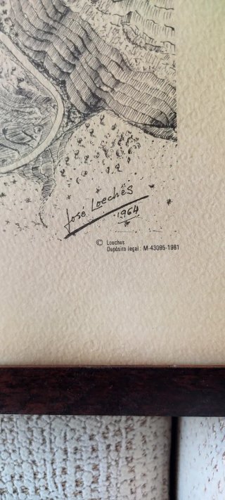Antiguo Plano de Toledo - José Loeches (1964)