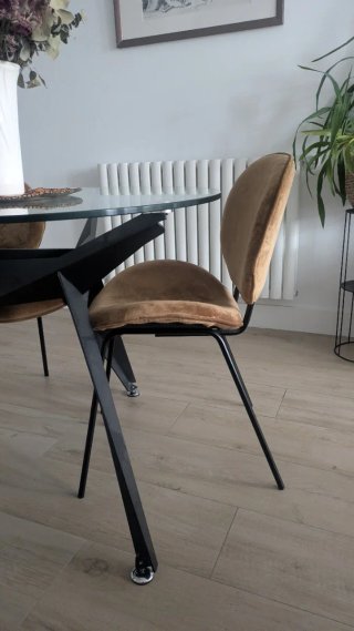 Silla Luna Maisons du Monde Marrón acabado ocre