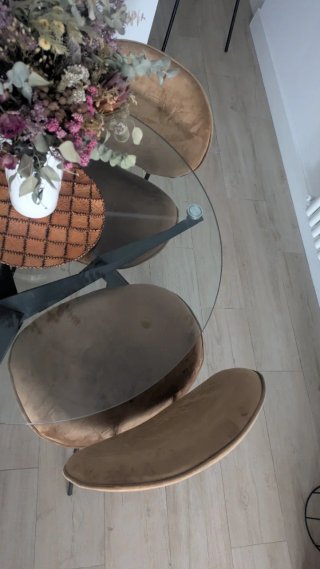 Silla Luna Maisons du Monde Marrón acabado ocre