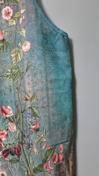 Blusa sin mangas con estampado floral