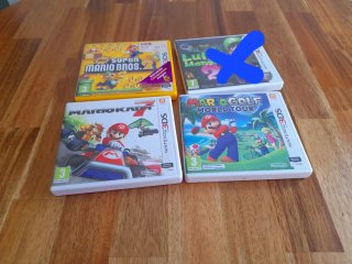 Pack 3 Juegos Nintendo 3DS: Mario Kart 7, mario go
