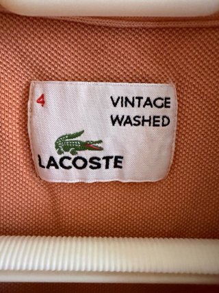 Polo manga corta Lacoste Vintage Washed