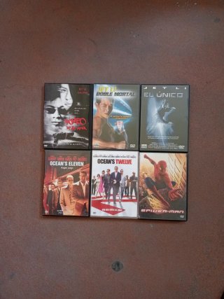 Lote 6 Películas DVD Acción Jet Li Ocean's Spider-