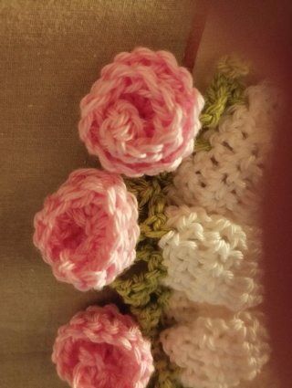 Set 2 Coleteros Scrunchies Crochet Hechos a Mano