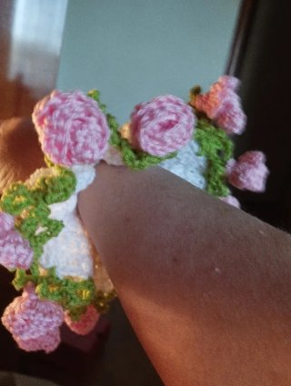 Set 2 Coleteros Scrunchies Crochet Hechos a Mano