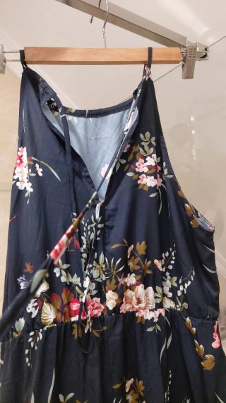 Vestido largo floral SHEIN