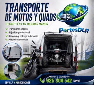 Transporte de motos ,quads ...
