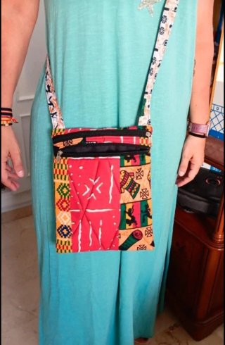 Bolso étnico patchwork bandolera