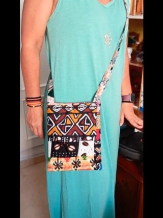 Bolso étnico patchwork bandolera