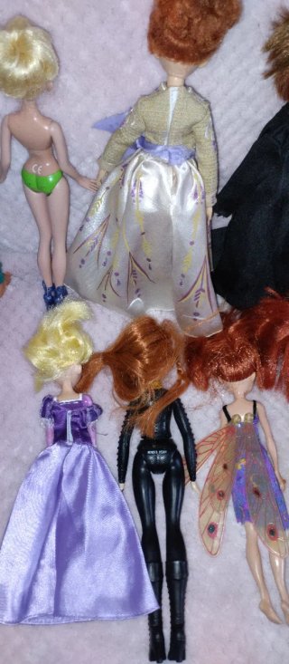 Lotto Bambole Disney e Personaggi Vari