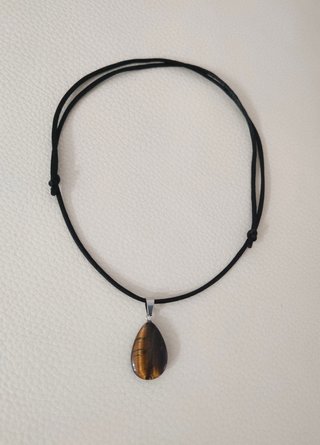 Collar Ojo de Tigre Cordón Ajustable