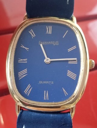 Orologio Christian Bernard oro blu