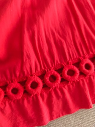 Blusa italiana fluida roja talla única