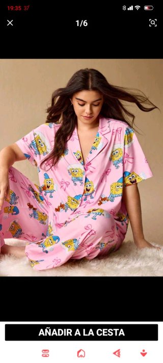Pijama Bob Esponja Mujer 3XL