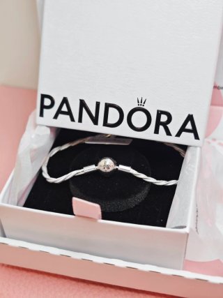 Pulsera Pandora 21 cm Plata Trenzada