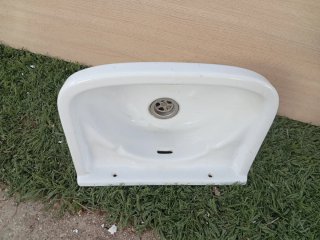 Lavabo de Pared Cerámica Blanco