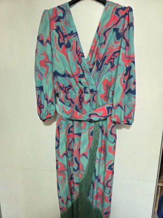 Vestido fiesta estampado Talla XL
