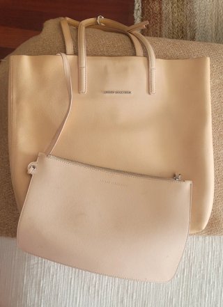 Bolso shopper Adolfo Dominguez rosa nude