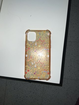 Funda móvil floral transparente
