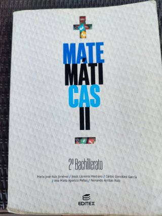 Matemáticas II, 2 bachillerato