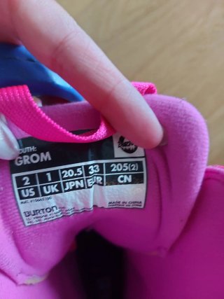 Botas Snowboard Niña Burton Talla 33