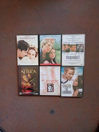 Lote 6 Películas DVD (Romance/Drama)