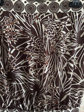 Gonna vintage fantasia marrone - Tg L