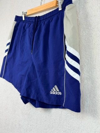 Adidas Shorts Deportivos Retro Azul Marino Vintage