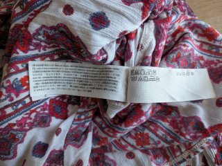 Blusa Hollister Boho Estampada Talla M