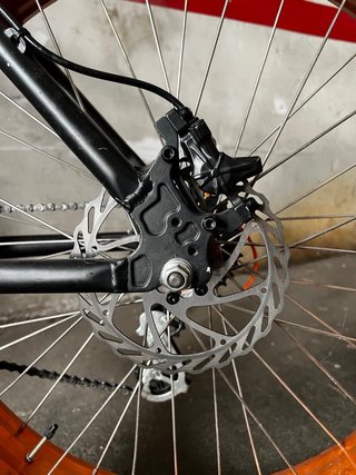 Bicicleta Cheetah Fat Bike Negra/Naranja