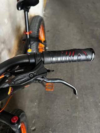 Bicicleta Cheetah Fat Bike Negra/Naranja