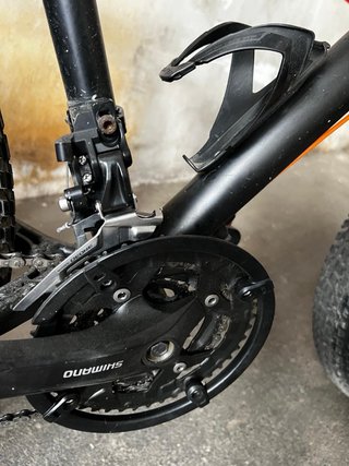 Bicicleta Cheetah Fat Bike Negra/Naranja