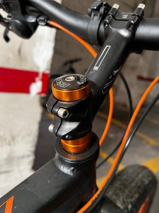 Bicicleta Cheetah Fat Bike Negra/Naranja