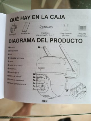 Cámara Seguridad Solar Cinnado B6 2K 3MP