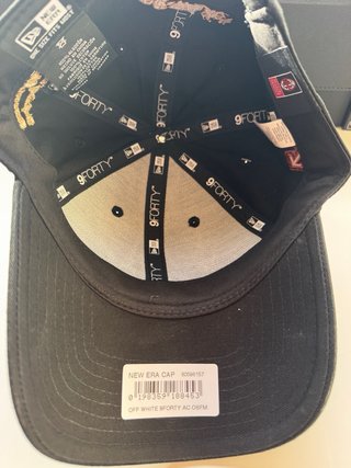 Gorra New Era x Off-White x AC Milan Negra