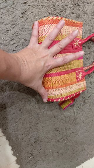Bolso de rafia tejido