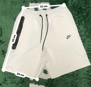 Nike Tech Fleece Pantalón Corto Hombre Blanco Top