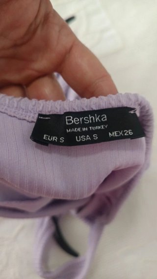 Vestido mini morado ajustado