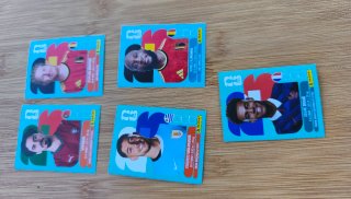 Cromos de fútbol Panini - 5 unidades