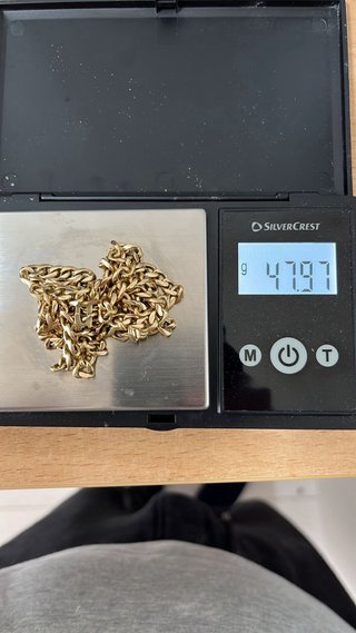 Cadena Cubana Oro 18k 5mm