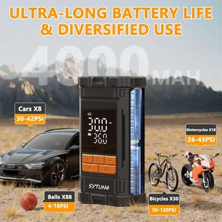 COMPRESOR AIRE BATERÍA 150PSI PORTATIL (NUEVO)