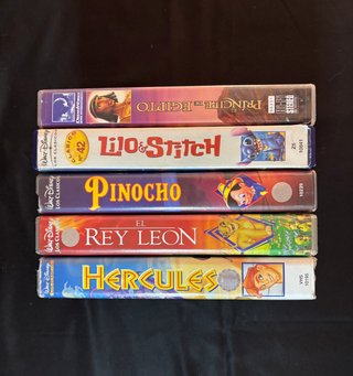 Lote 5 Películas Disney VHS (Español)