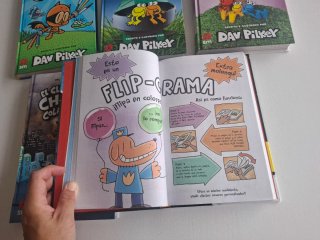 Lote 5 libros Chikigato y Polican. Dav Pilkey