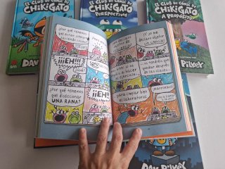 Lote 5 libros Chikigato y Polican. Dav Pilkey