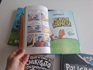 Lote 5 libros Chikigato y Polican. Dav Pilkey